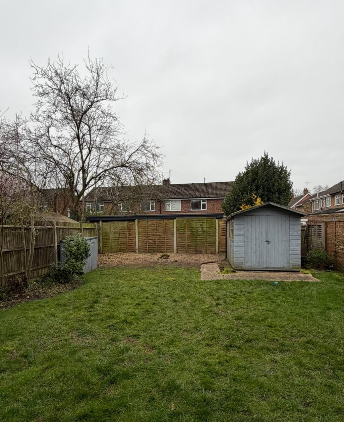 Sandhurst Garden Clearance: after, fence and patio back on show